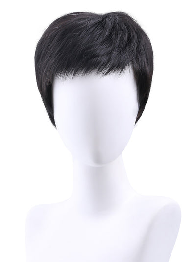 Juego de Pelucas Cabello Natural Voluminoso para Hombre - Image 6
