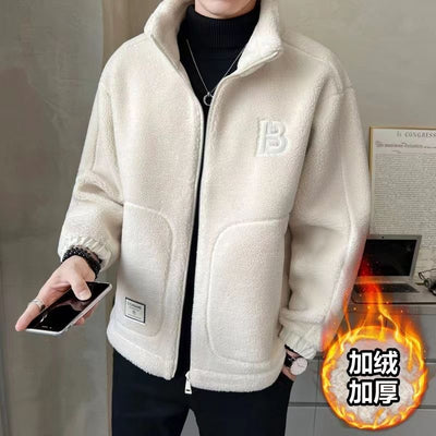 Abrigo de Lana de Cordero para Hombre - Otoño e Invierno - Image 4