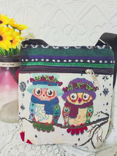 Bolso Bandolera Bordado Étnico con Elefante y Mariposa Estilo Chino - Image 46