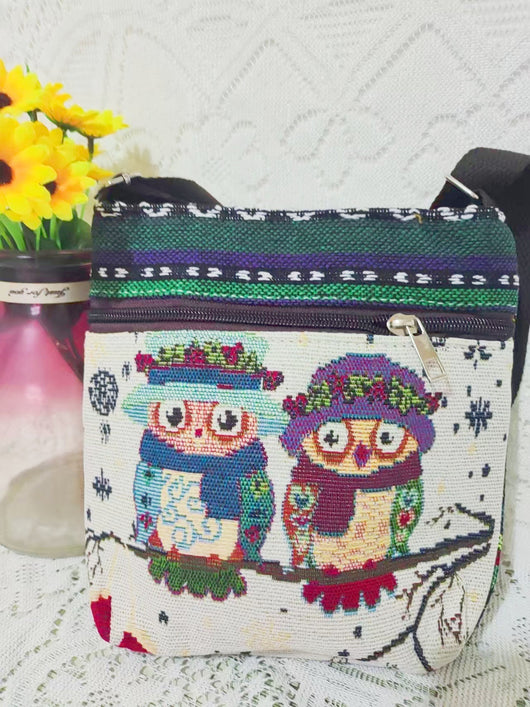 Bolso Bandolera Bordado Étnico con Elefante y Mariposa Estilo Chino - Image 46