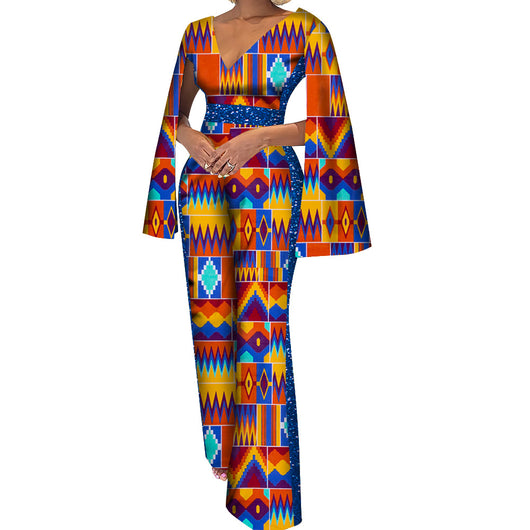 Jumpsuit Étnico de Algodón con Estampado Batik para Mujer - Image 14
