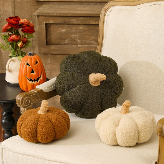 Almohada Decorativa Calabaza 3D - Cojín Otoñal para Acción de Gracias y Navidad - Image 16