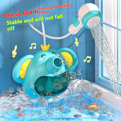 Máquina de Burbujas Elefante para Baño - Juguete de Baño Interactivo