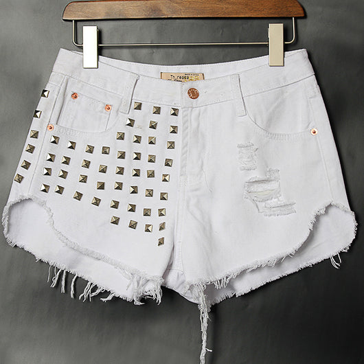 Shorts Denim Cintura Alta