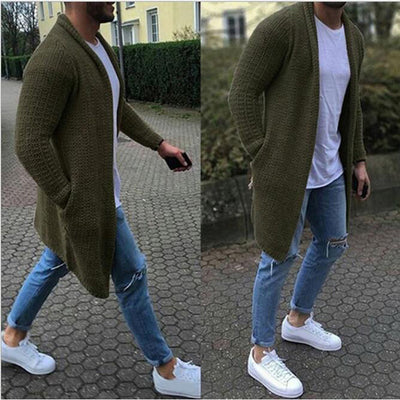 Cardigan Talla Plus Color Sólido - Suéter Versátil y Cómodo - Image 2
