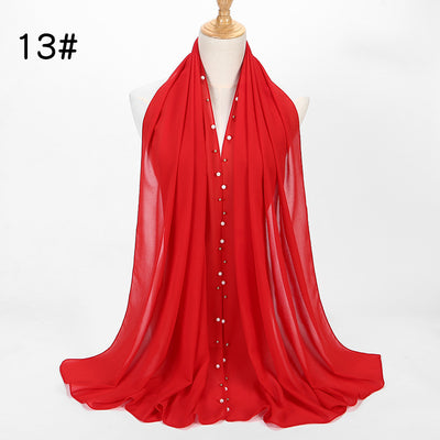 Pañuelo Hijab de Gasa Perla con Brillo - Image 10
