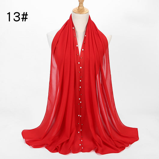Pañuelo Hijab de Gasa Perla con Brillo - Image 10