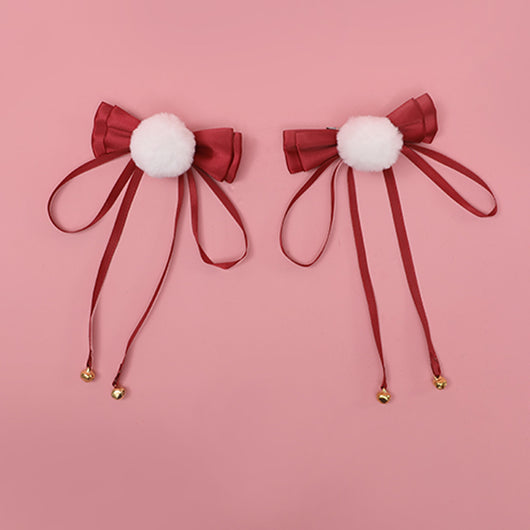 Diadema Blanca con Moño y Campana - Accesorio Adorable - Image 8