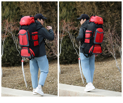 Mochila de Senderismo 90L XIYAHU - Resistente al Agua para Trekking y Acampada - Image 30