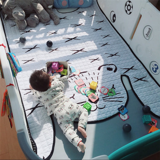 Tapete de Juego para Bebés Tigre Blanco - Alfombra Infantil Suave para Desarrollo