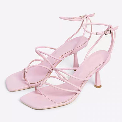 Sandalias de Tacón Alto Versátiles con Hebilla - Diseño Minimalista y Moderno - Image 9