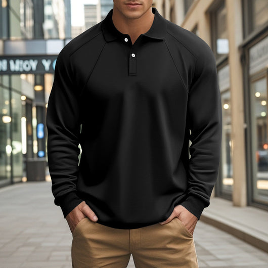 Polo Casual de Cuello Clásico para Hombre - Diseño Versátil Primavera Otoño - Image 19