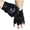 Guantes de cuero para hombre con aislamiento térmico y dedos libres