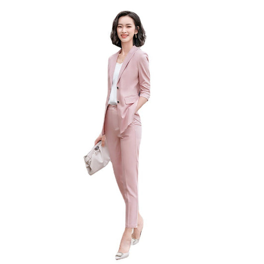 Traje Profesional Coreano Slim Fit con Mangas 3/4 - Image 9
