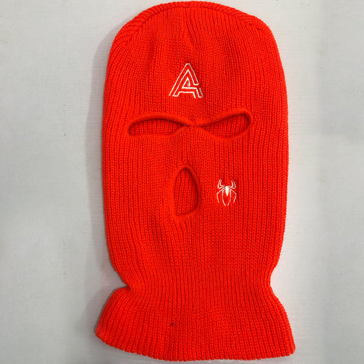 Gorro Tejido Cálido con Bordado de Araña y Tres Agujeros - Image 2