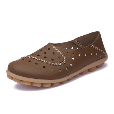 Zapatos Planos de Cuero para Mujer con Tacón Bajo - Image 7
