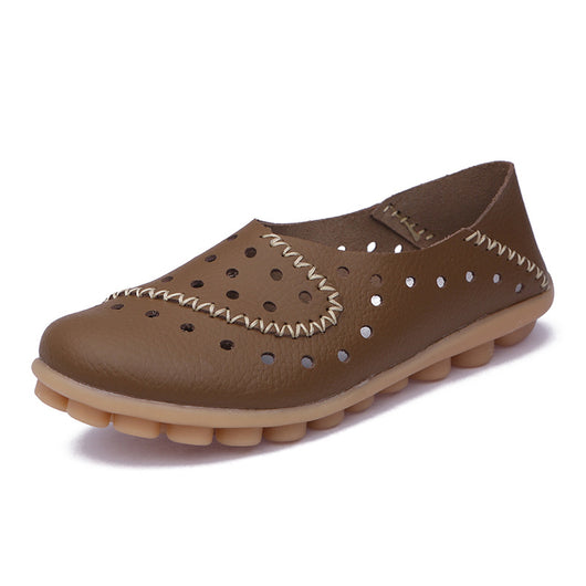 Zapatos Planos de Cuero para Mujer con Tacón Bajo - Image 7