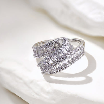 Anillo de Plata Esterlina S925 con Circonitas Incrustadas de Lujo - Image 7