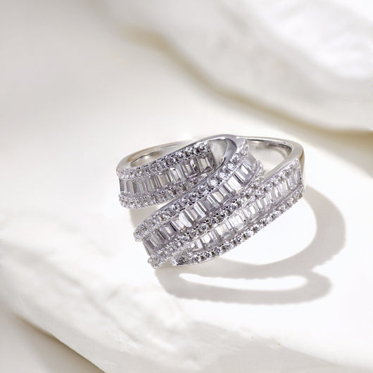 Anillo de Plata Esterlina S925 con Circonitas Incrustadas de Lujo - Image 7