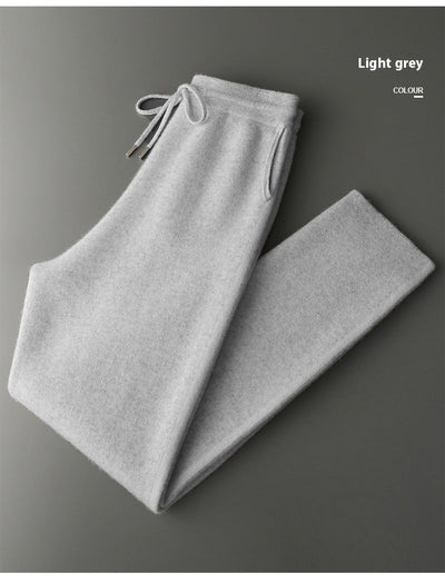 Pantalones de Punto Cashmere Grueso para Hombre - Cómodos y Versátiles - Image 17