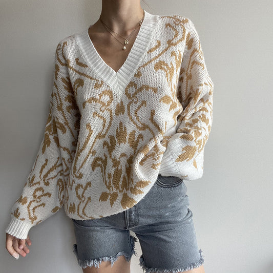 Blusa de Lana Manga Larga para Mujer