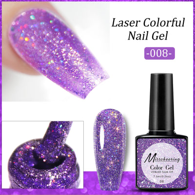 Esmalte de Uñas UV Láser con Lentejuelas Diamante Brillante - Image 13
