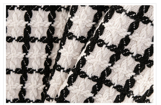 Saco Cuadros Tweed Suelto y Versátil - Image 12