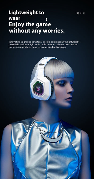 Auriculares Gaming Inalámbricos Bluetooth con RGB Luminoso - Image 30