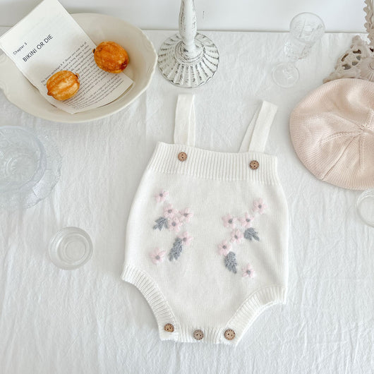 Enterizo Bordado para Bebé Otoño Invierno Estilo Princesa - Image 6