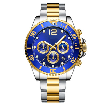 Reloj de Acero Inoxidable Casual de Seis Agujas - Image 15