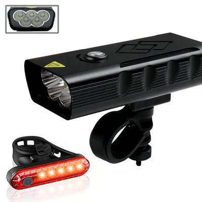 Luz Delantera para Bicicleta LED con Batería Recargable USB - Image 7