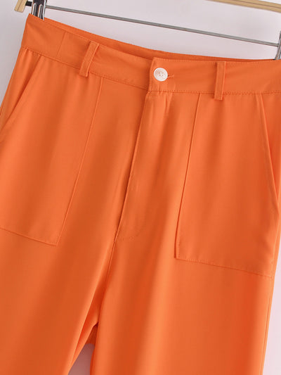 Pantalones Casuales de Talle Alto para Otoño - Image 2
