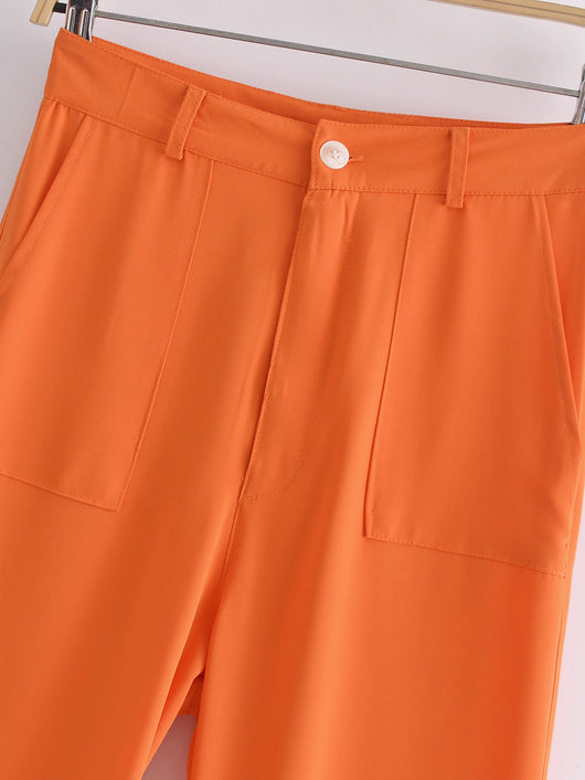 Pantalones Casuales de Talle Alto para Otoño - Image 2