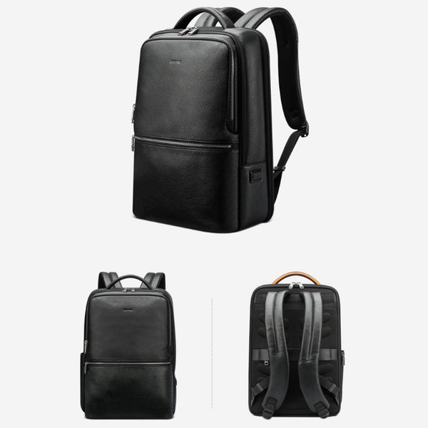 Mochila de Cuero para Hombre Gran Capacidad