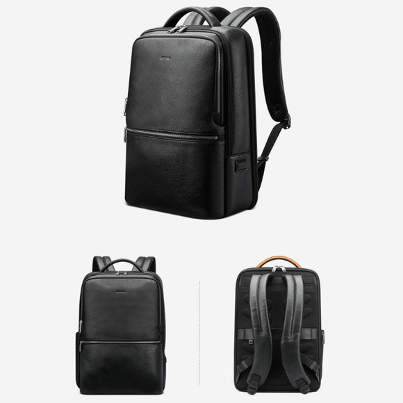 Mochila de Cuero para Hombre Gran Capacidad