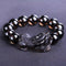 Pulsera de Obsidiana Negra para Hombre con Cabeza de Dragón - Amuleto de Poder y Éxito
