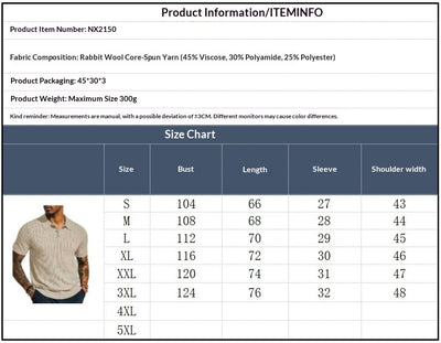Camisa Tejida Casual para Hombre - Manga Corta Perfecta para Verano - Image 7