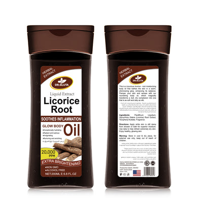 Aceite Corporal Extracto de Raíz de Regaliz - Iluminador y Blanqueador de Piel 200ml - Image 10