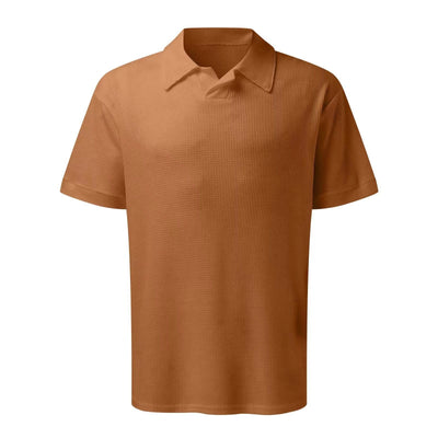 Set de 2 Polos Hombre Cuello V Manga Corta Estilo Waffle Casual - Image 11