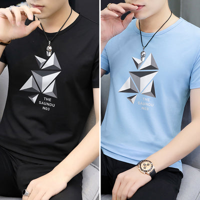Camiseta Modal Hombre Manga Corta Estampada Ice Silk - Image 15