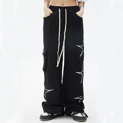 Pantalones Anchos de Cinco Estrellas para Hombre - Image 15