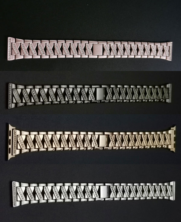Correa Metálica de Diamantes para Apple Watch - Elegancia y Estilo