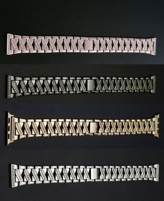 Correa Metálica de Diamantes para Apple Watch - Elegancia y Estilo - Image 2