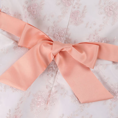 Vestido Princesa Niña con Encaje y Bordados - Image 18