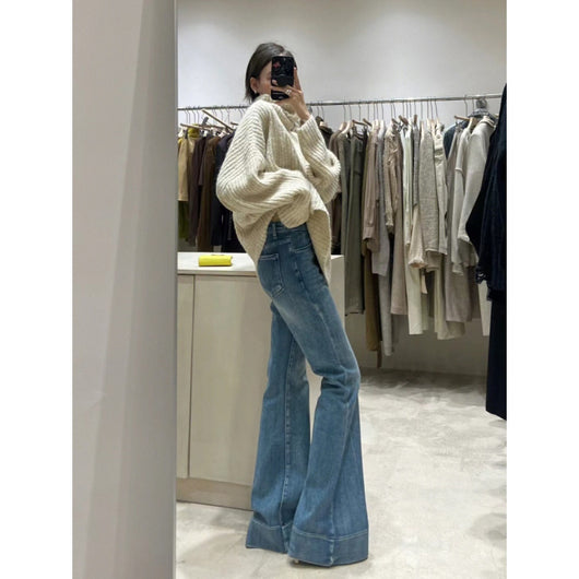 Jeans Acampanados Cintura Alta Diseño Holgado - Image 12