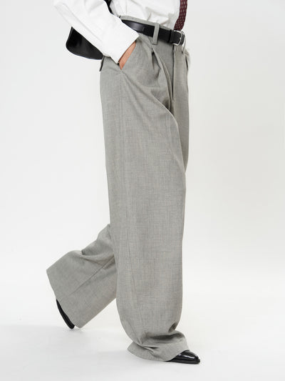 Pantalones Casuales Rectos con Corte Vertical y Acabado Liso - Image 18