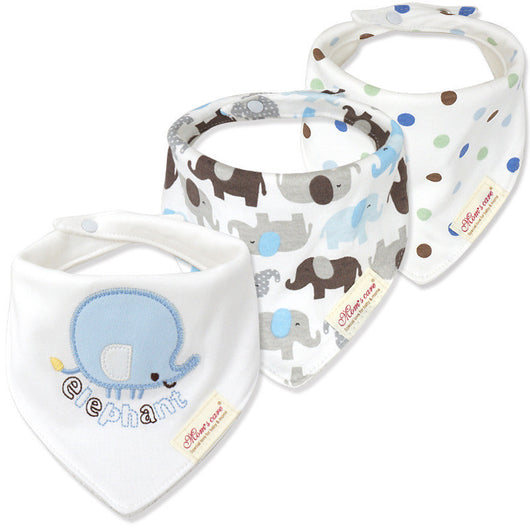 Baberos Triangulares Dobles para Bebé - Pack de 3 Pañoletas Absorbentes - Image 3