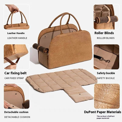 Bolsa Transportadora Portátil para Mascotas con Kennel para Auto - Image 4