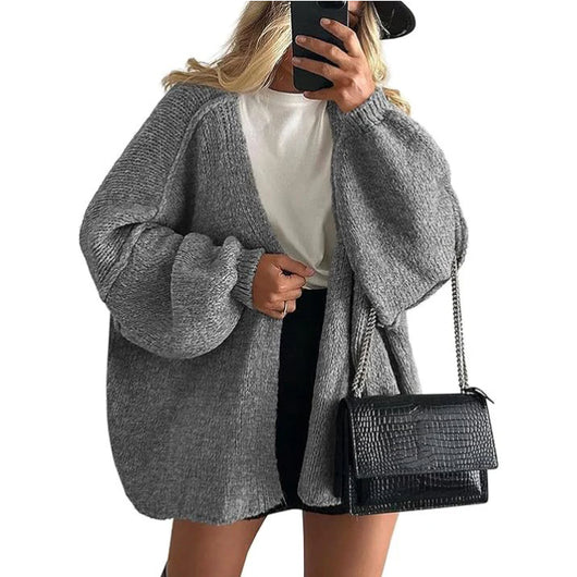 Abrigo Suéter Tejido Casual para Mujer - Image 11