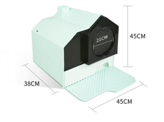 Arenero para Gatos Cerrado Antiderrames con Cajón Extraíble y Control de Olores - Image 8